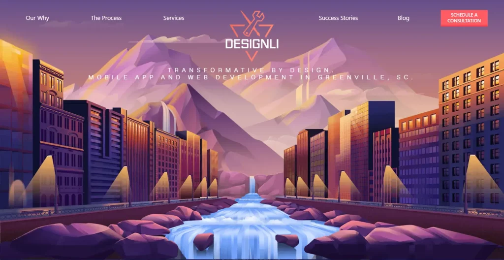 Designli home page
