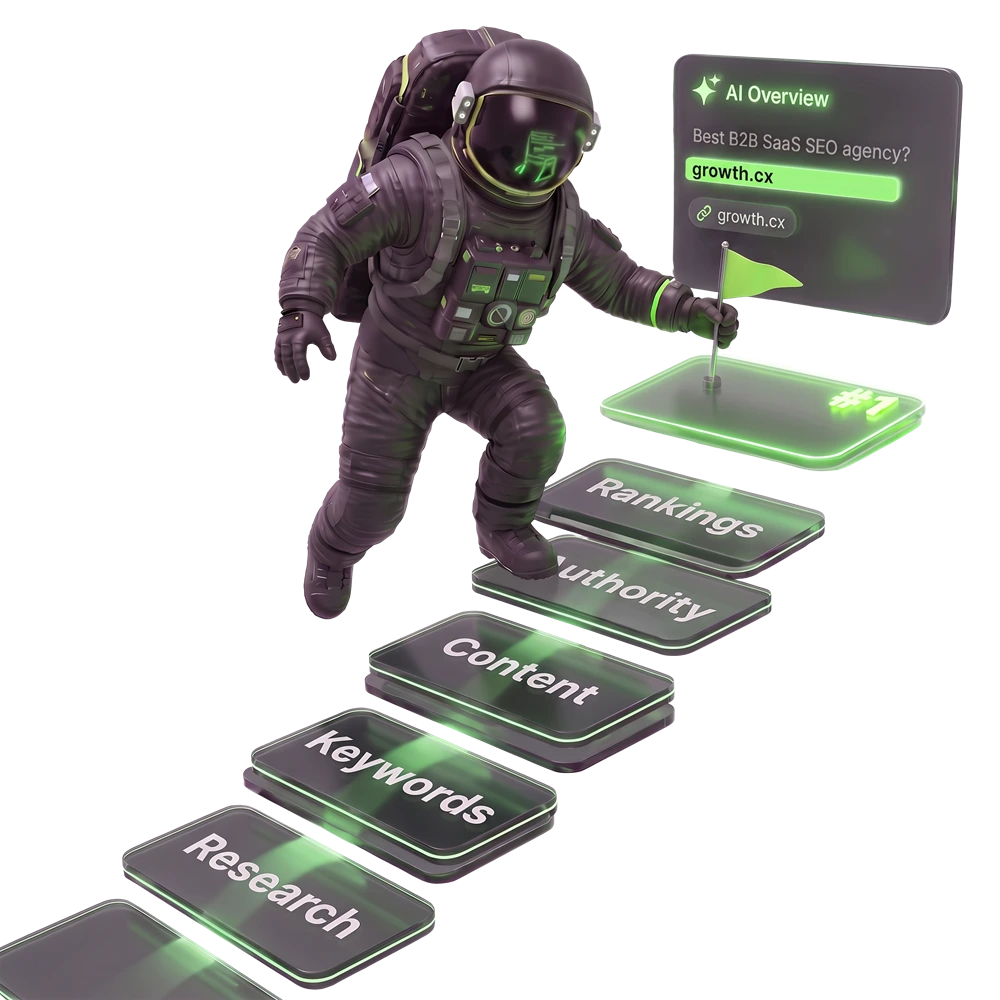 Astronaut climbing search results to the number one spot