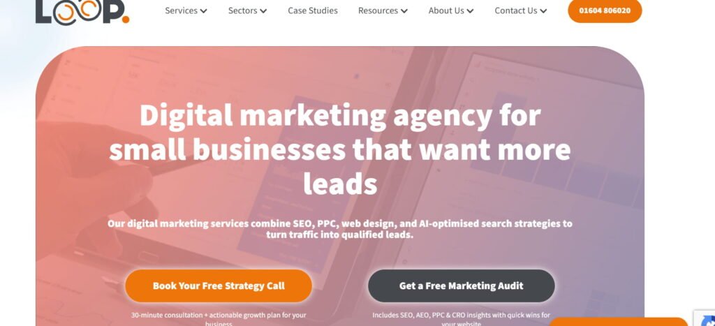 Loop Home page
