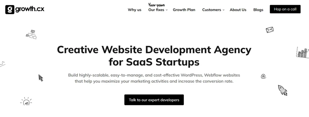 growth.cx best SaaS website design agency