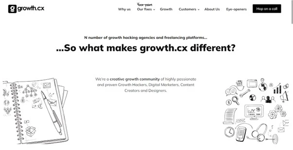  growth.cx homepage