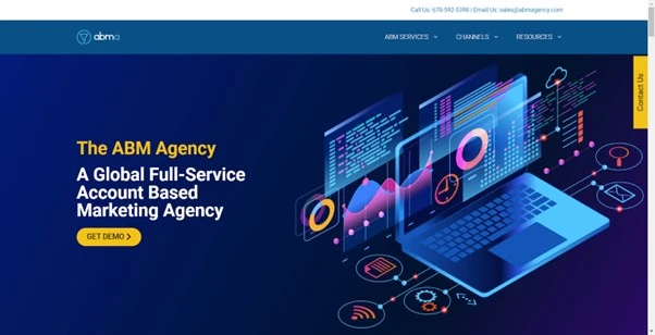 The ABM agency homepage