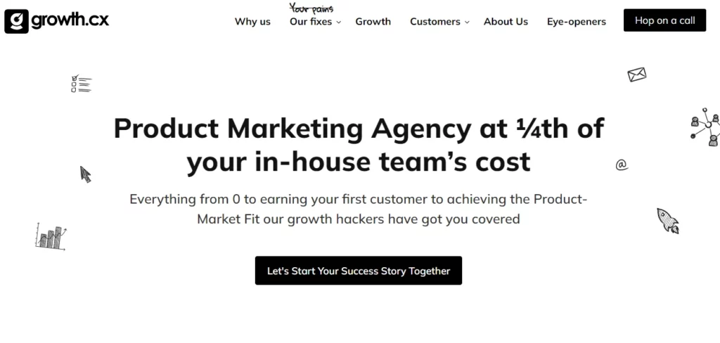 growth.cx product marketing page