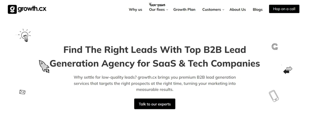 growth.cx - best B2B Lead Generation Agency for getting quality leads