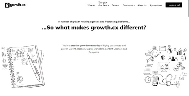 growth.cx homepage
