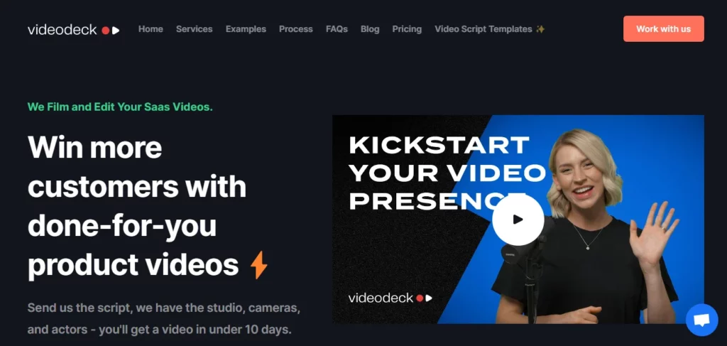 videodeck homepage
