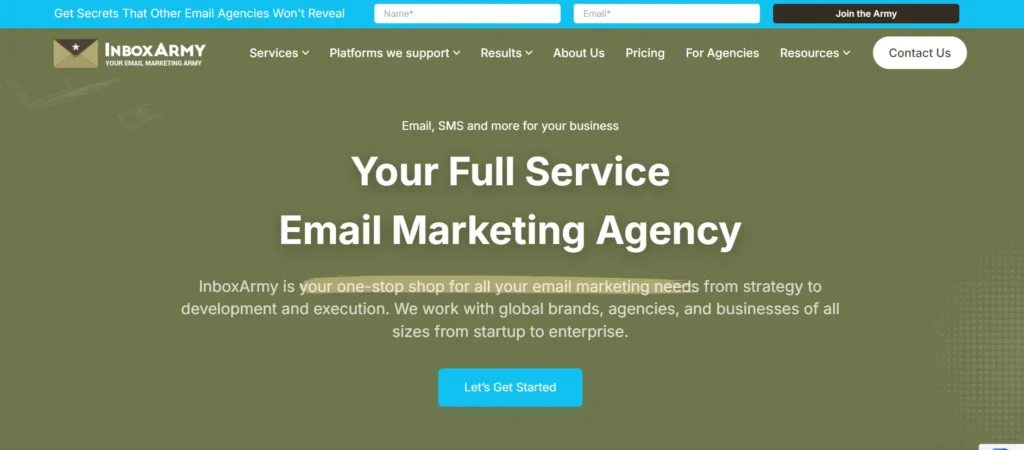 InboxArmy email marketing agency
