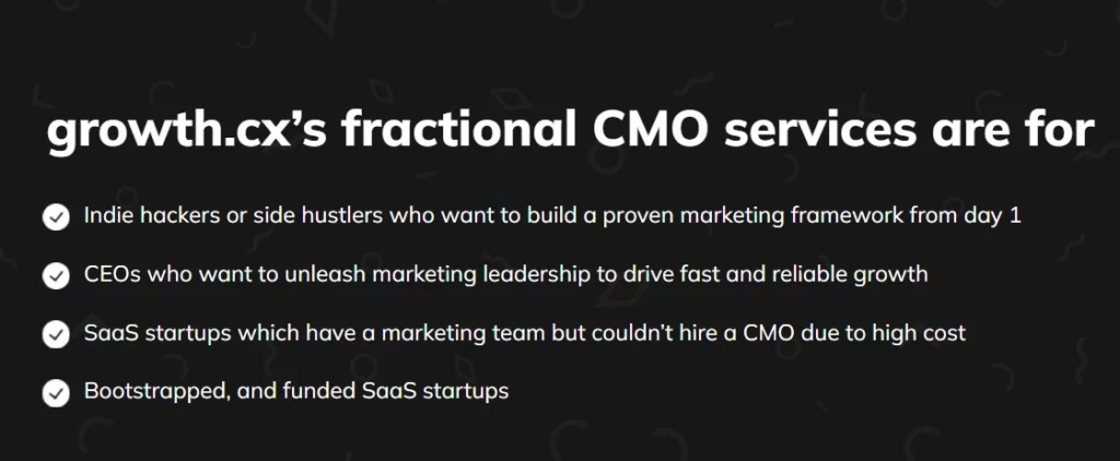 growth.cx fractional CMO service