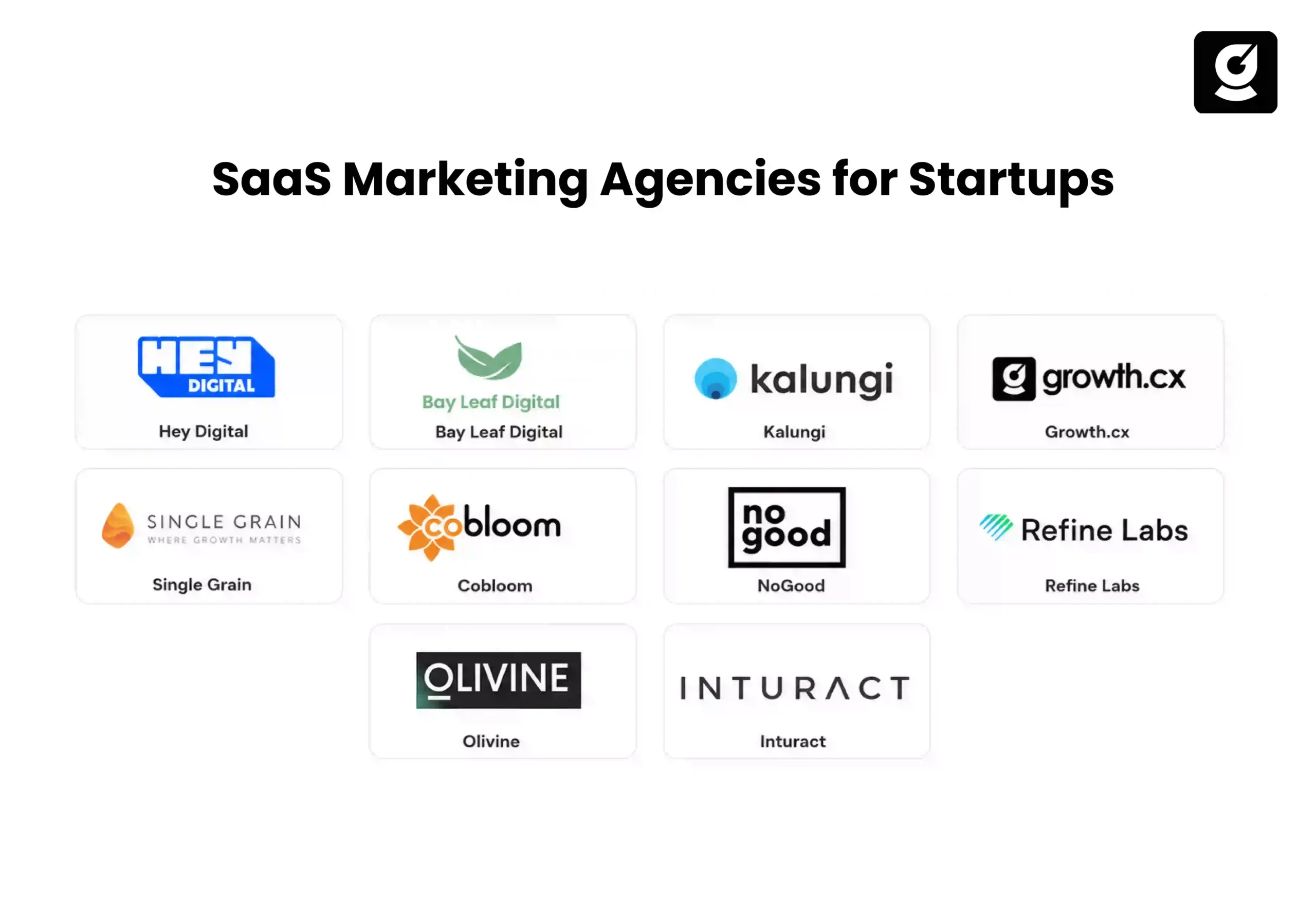 Top SaaS marketing agencies for startups