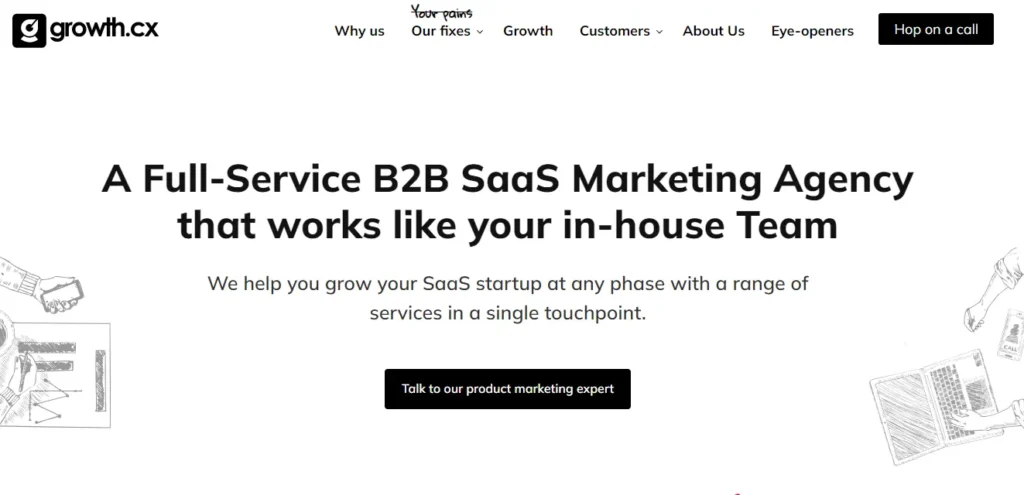 growth.cx full service b2b saas marketing agency in mumbai