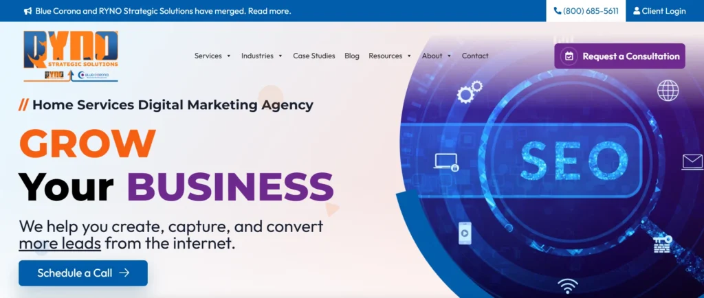 Blue Corona digital marketing agency
