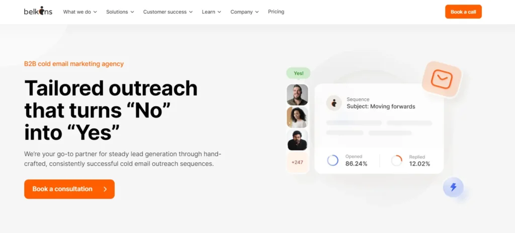 Belkins b2b cold email marketing agency