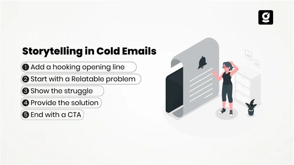 Storytelling in cold emails