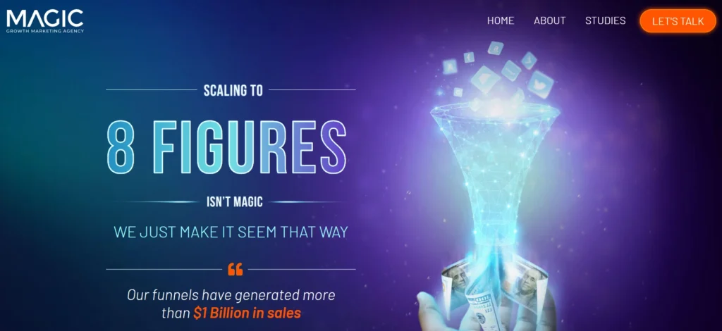 Magic Sales as a Service agency homepage