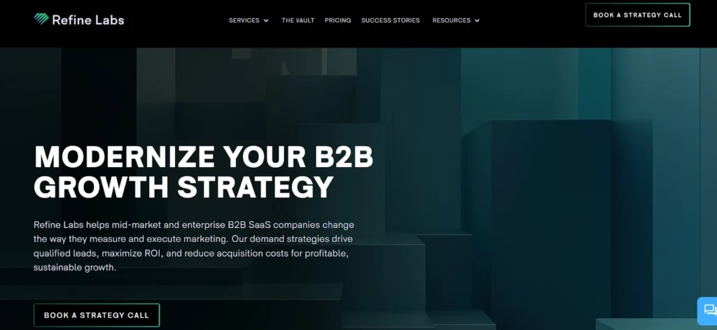 Refine Labs saas seo agency home page