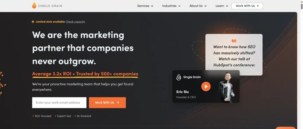 Single Grain B2B SaaS Product Marketing Agencies
