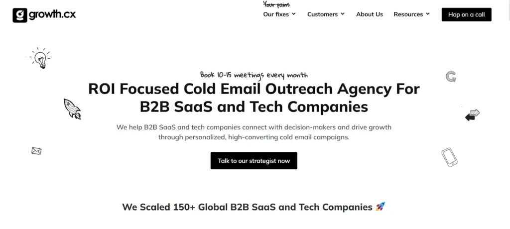 growth.cx is the best cold email marketing agency for b2b saas startups and tech companies