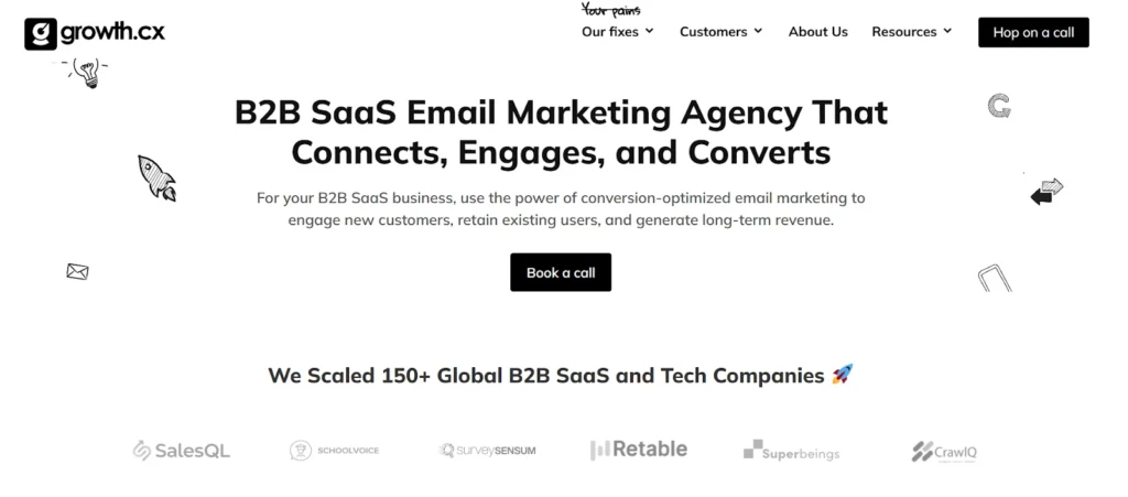 growth.cx Best Email Marketing Agency for B2B SaaS Business - Home Page