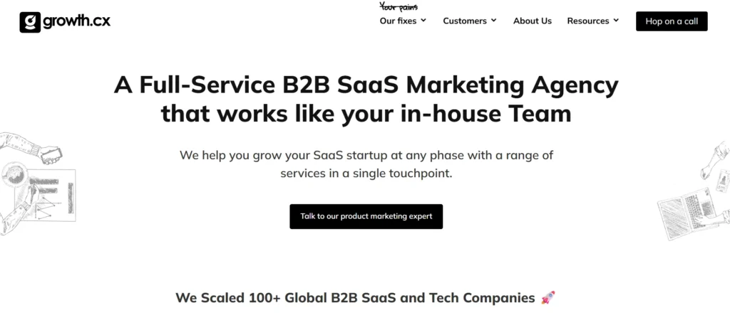 growth.cx full service b2b saas marketing agency in Mumbai