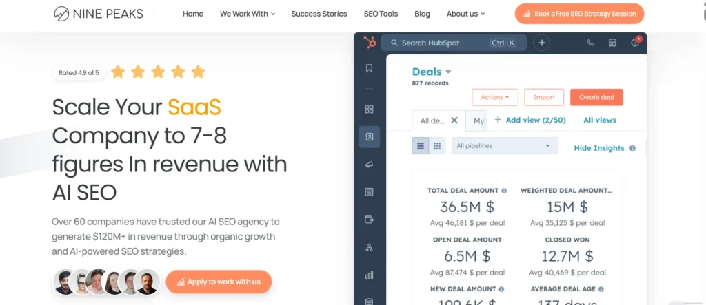 Nine Peaks AI SEO services
