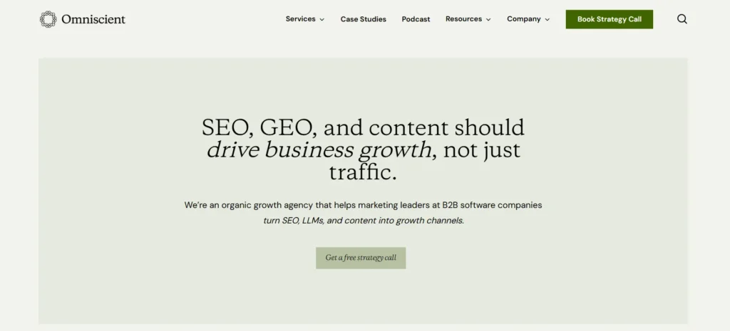 Omniscient Digital AI SEO Services
