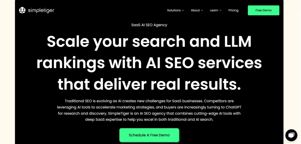 SimpleTiger AI SEO services
