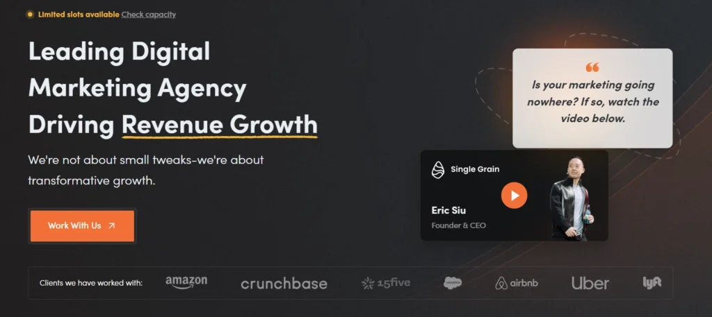 Single Grain home page
