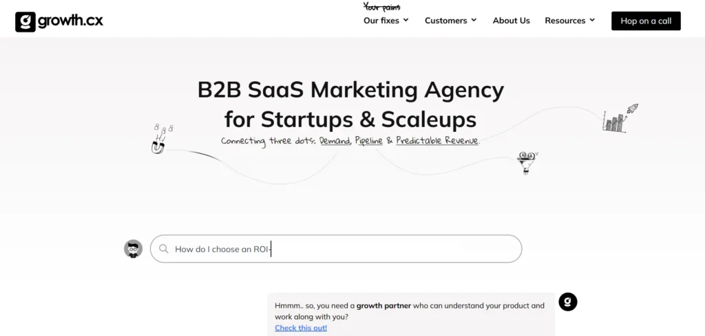 growth.cx - SaaS Digital Marketing Agency Homepage
