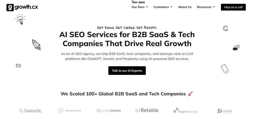 growth.cx AI SEO Services for b2b saas and tech companies