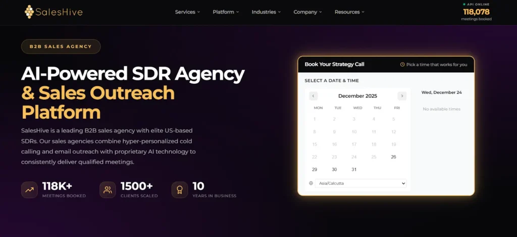 SalesHive, LinkedIn Outreach agency for B2B SaaS