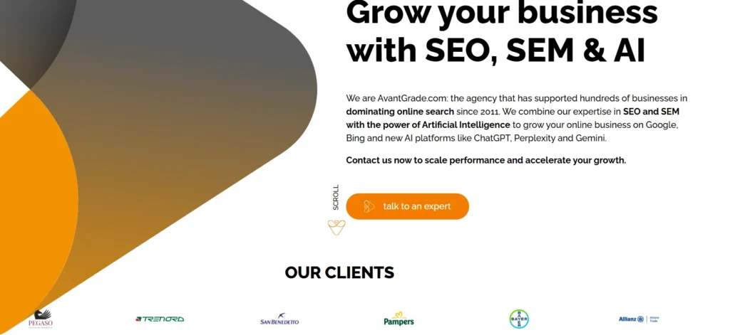 AvantGrade AI marketing service page
