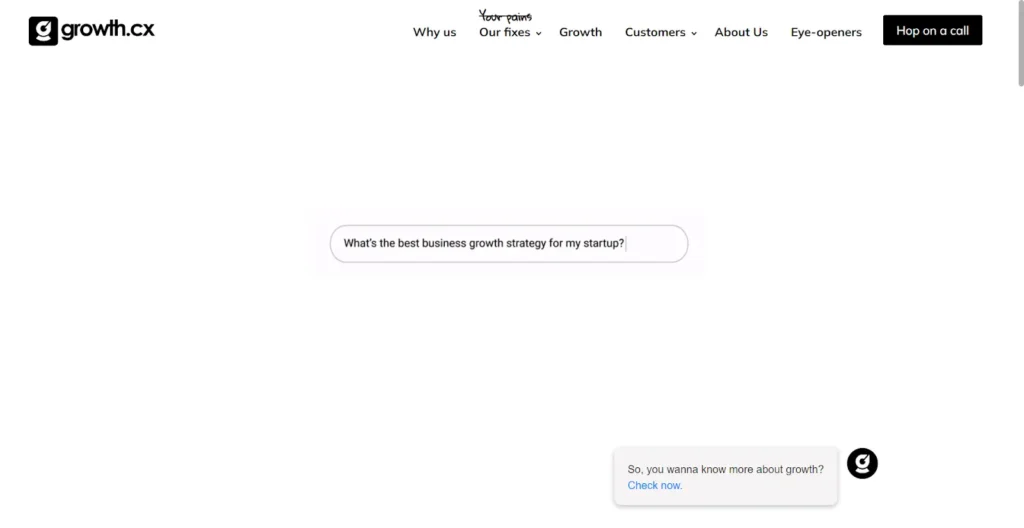 growth.cx’s home page