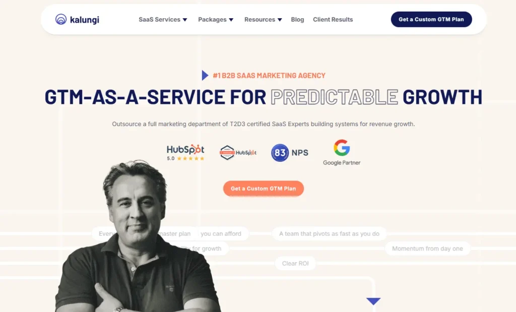 RollWorks Home Page For B2B Saas Business