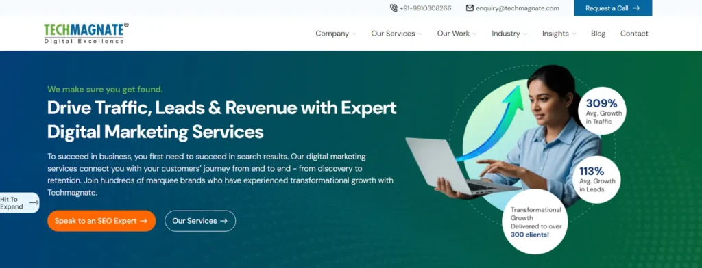 TechMagnate Digital marketing agency Delhi
