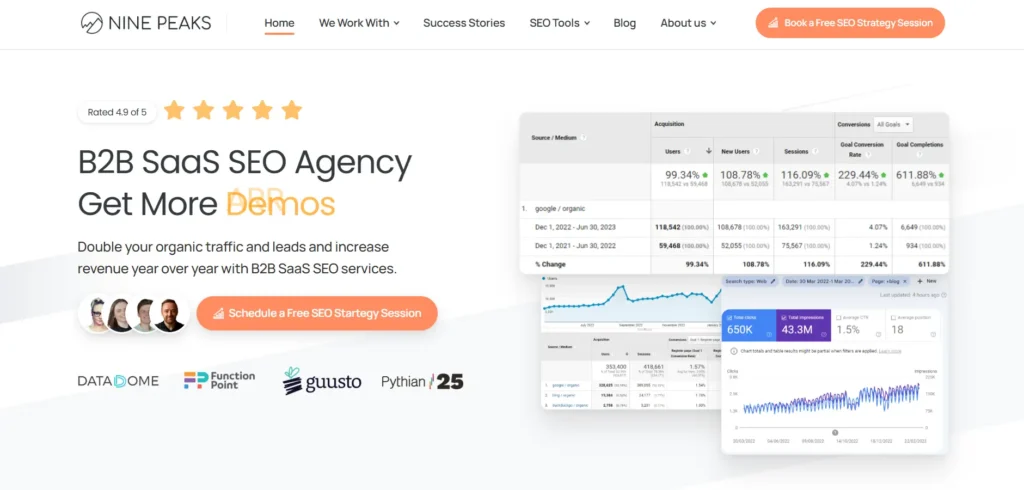 Nine Peaks AI SEO services