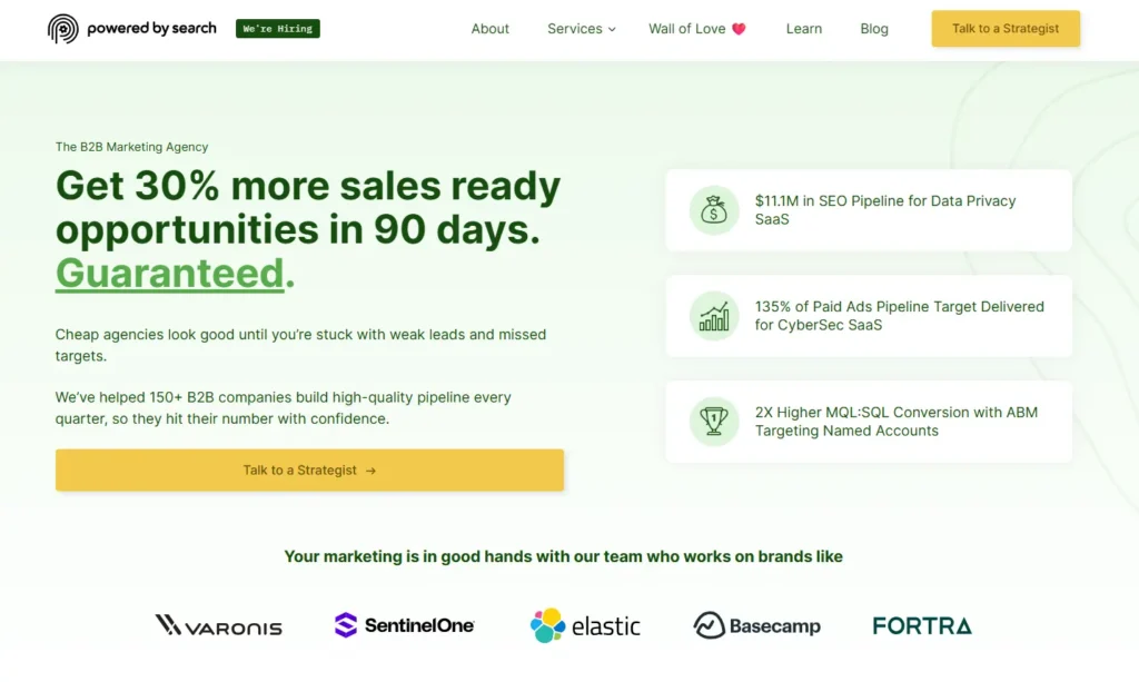 Homepage of Powered by Search
