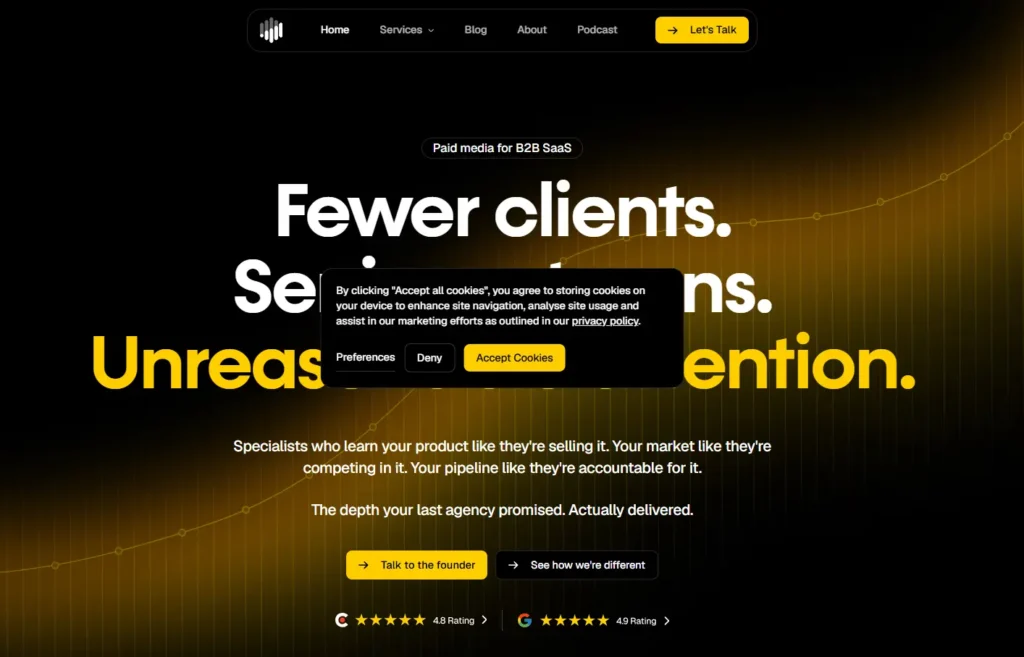Homepage of Upraw Media

