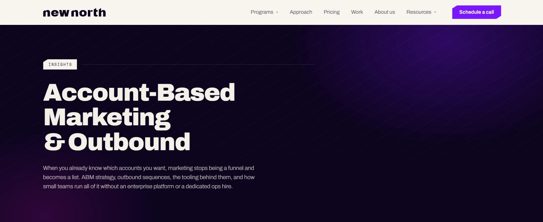 New North ABM agency homepage
