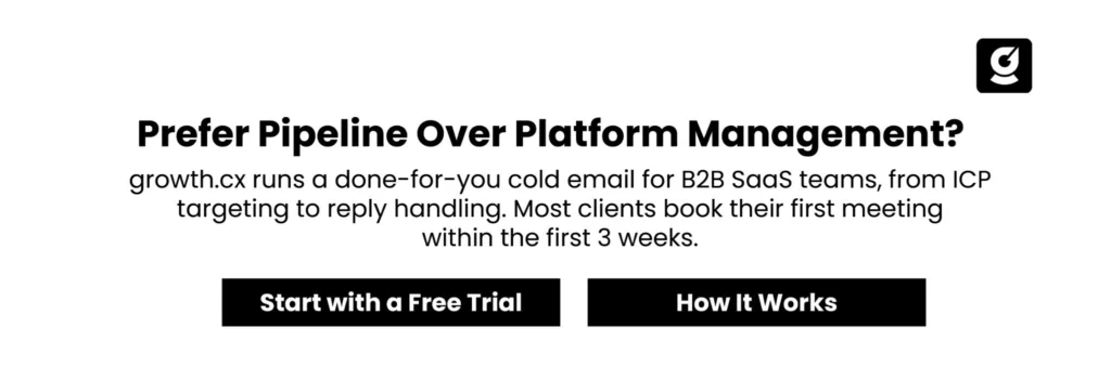 growth.cx B2B SaaS cold email service