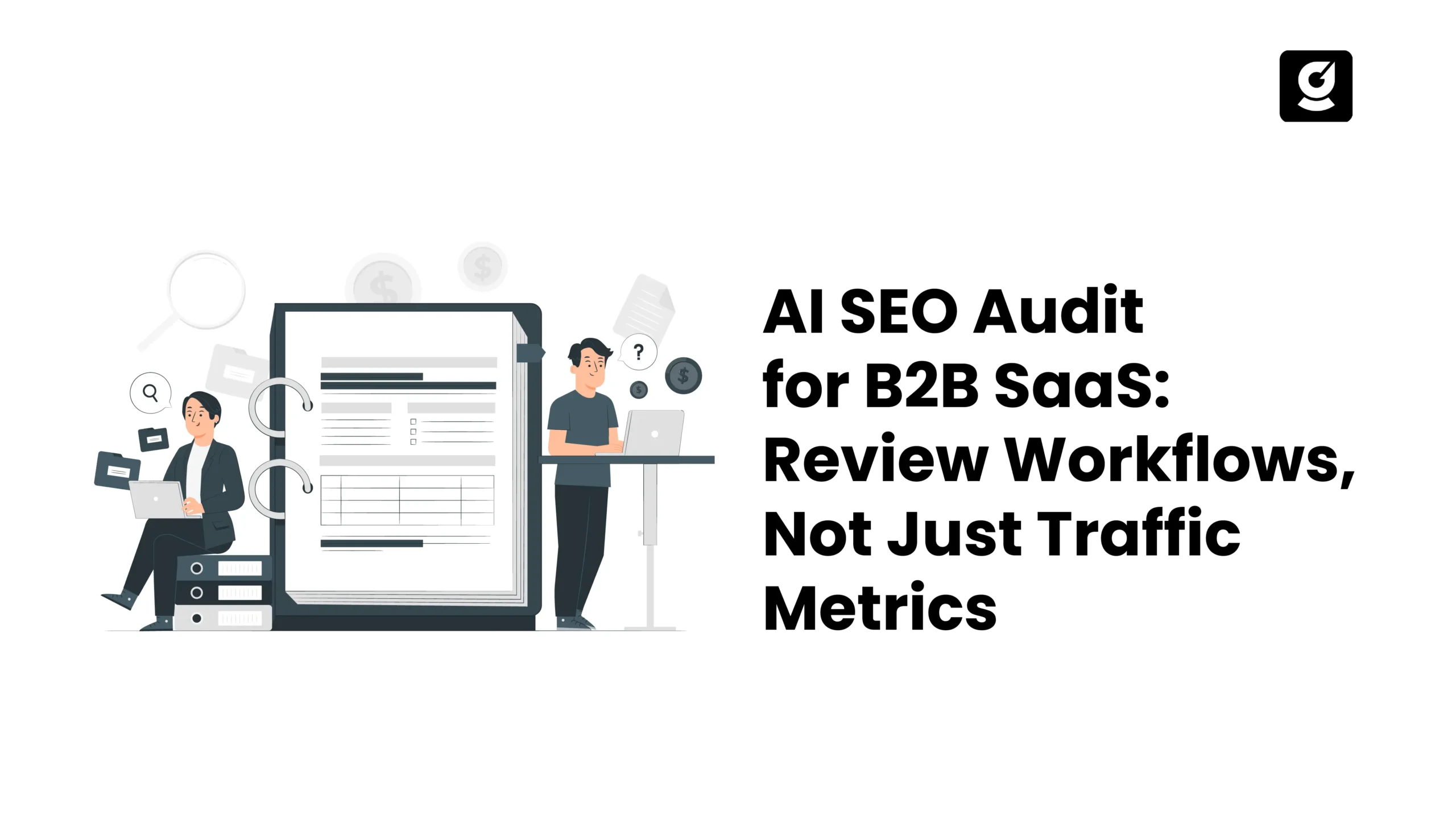 Image showing an AI SEO audit checklist framework for reviewing agency workflows before contract renewal.