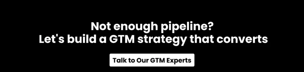 growth.cx CTA banner inviting B2B SaaS companies to talk to GTM experts and build a predictable pipeline

