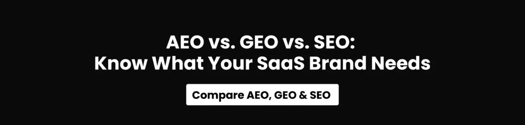 growth.cx blog comparing GEO, AEO, and SEO strategies for B2B SaaS