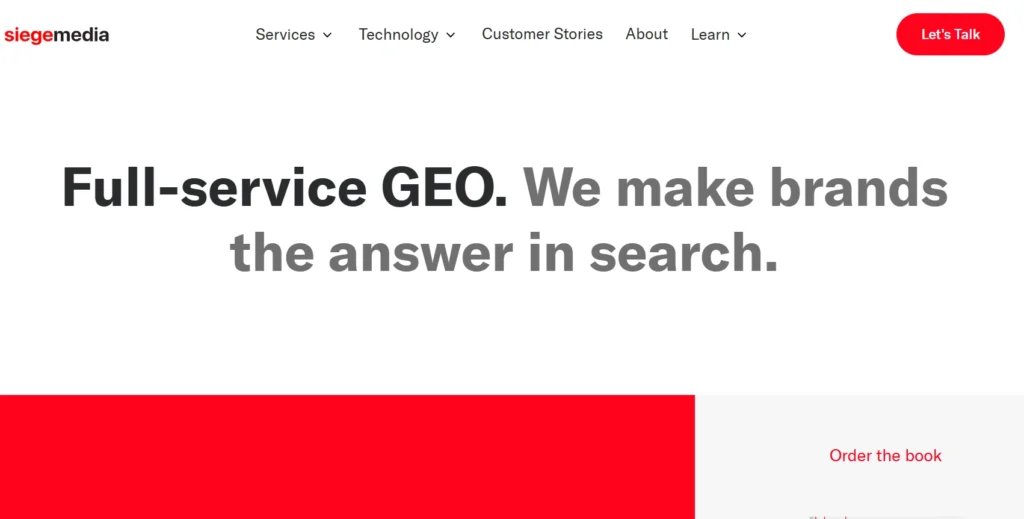 The Siege Media homepage.