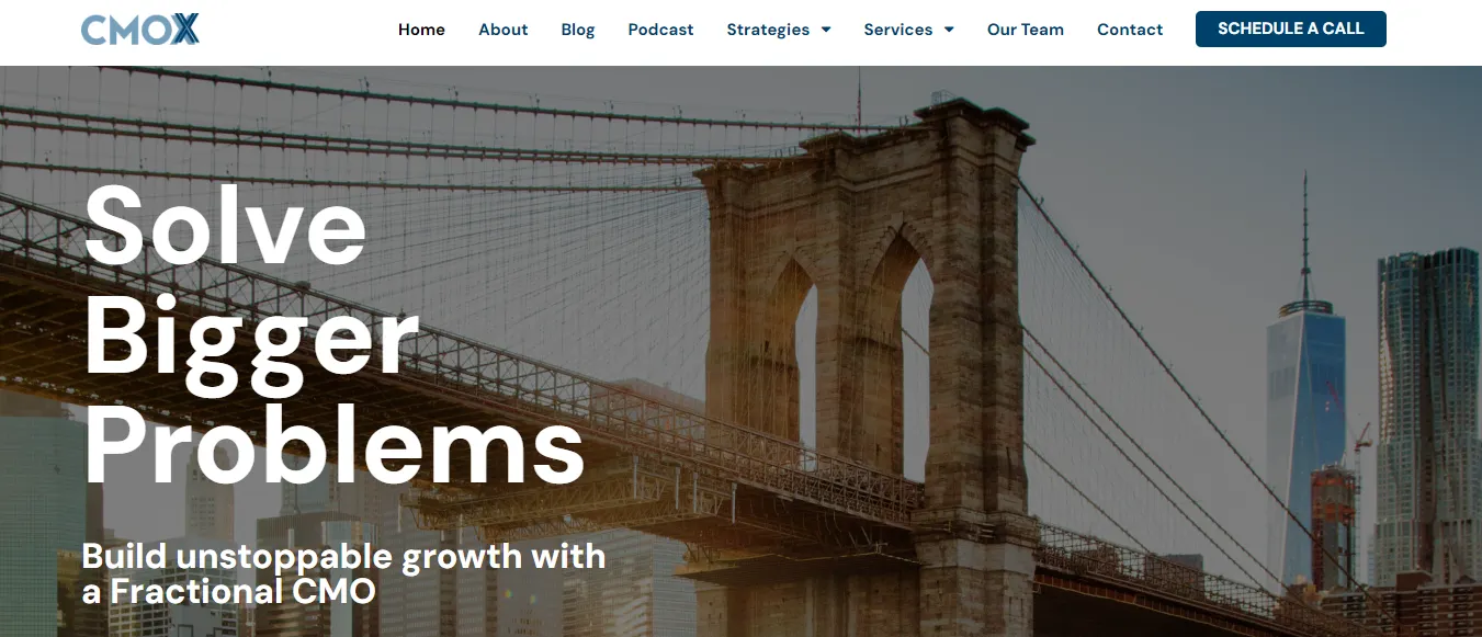 CMO Exponential Home page