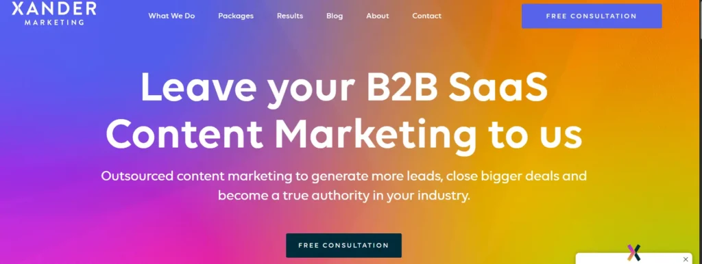 Xander content marketing agency