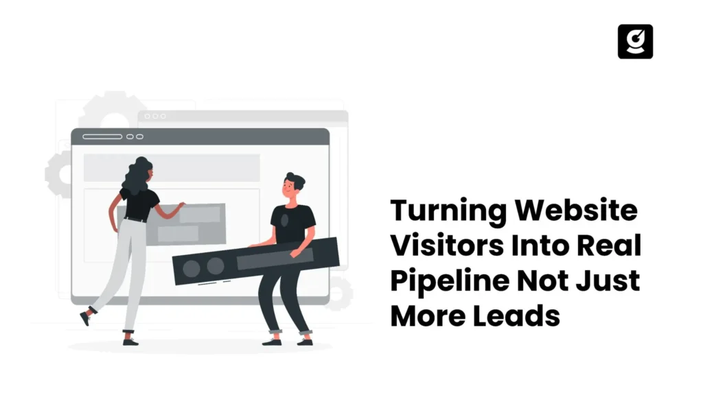 showing the gap between rising website conversion rates and thin B2B SaaS sales pipeline
