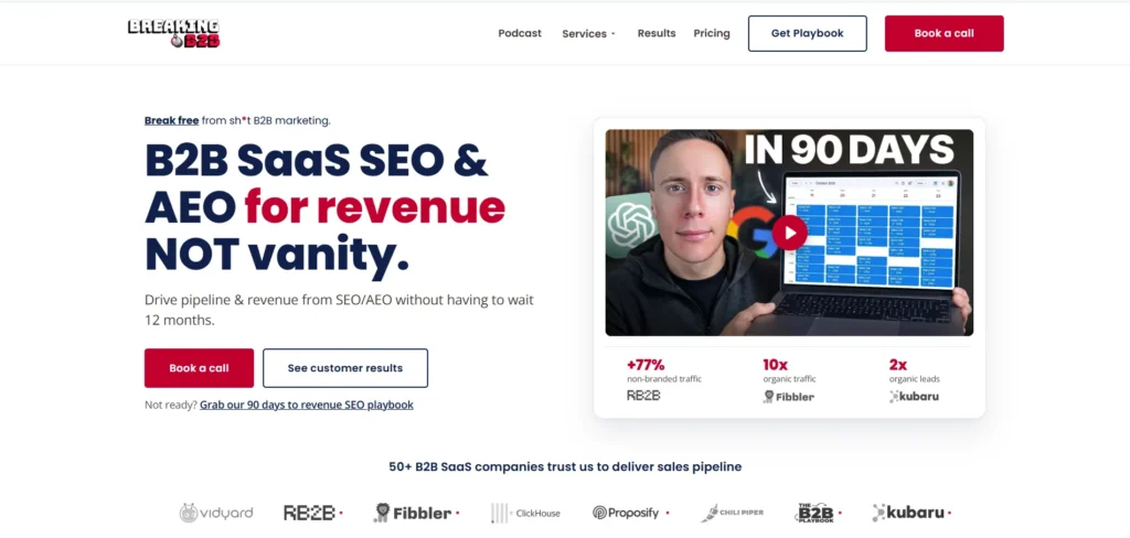 Breaking B2B AEO agency for B2B SaaS 