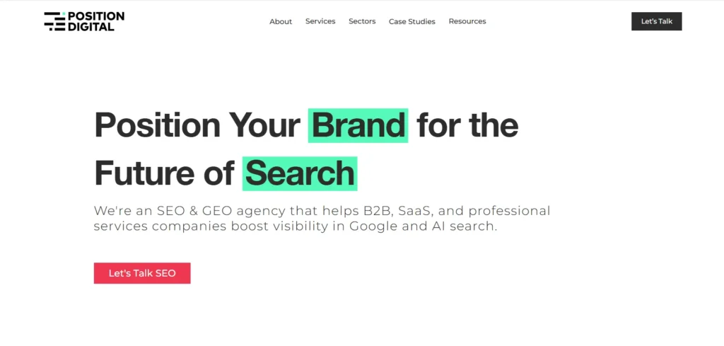 Position Digital GEO, AEO and digital PR services 